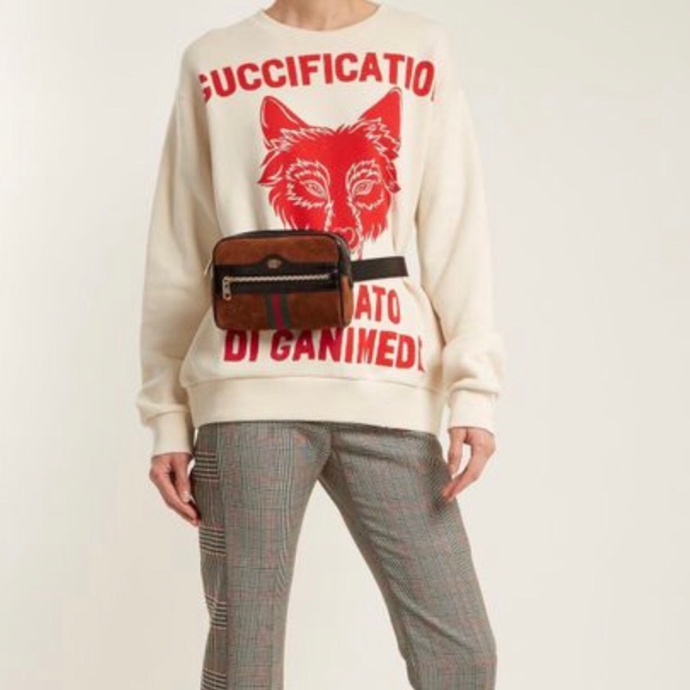 Gucci Ophidia suede Belt Bag